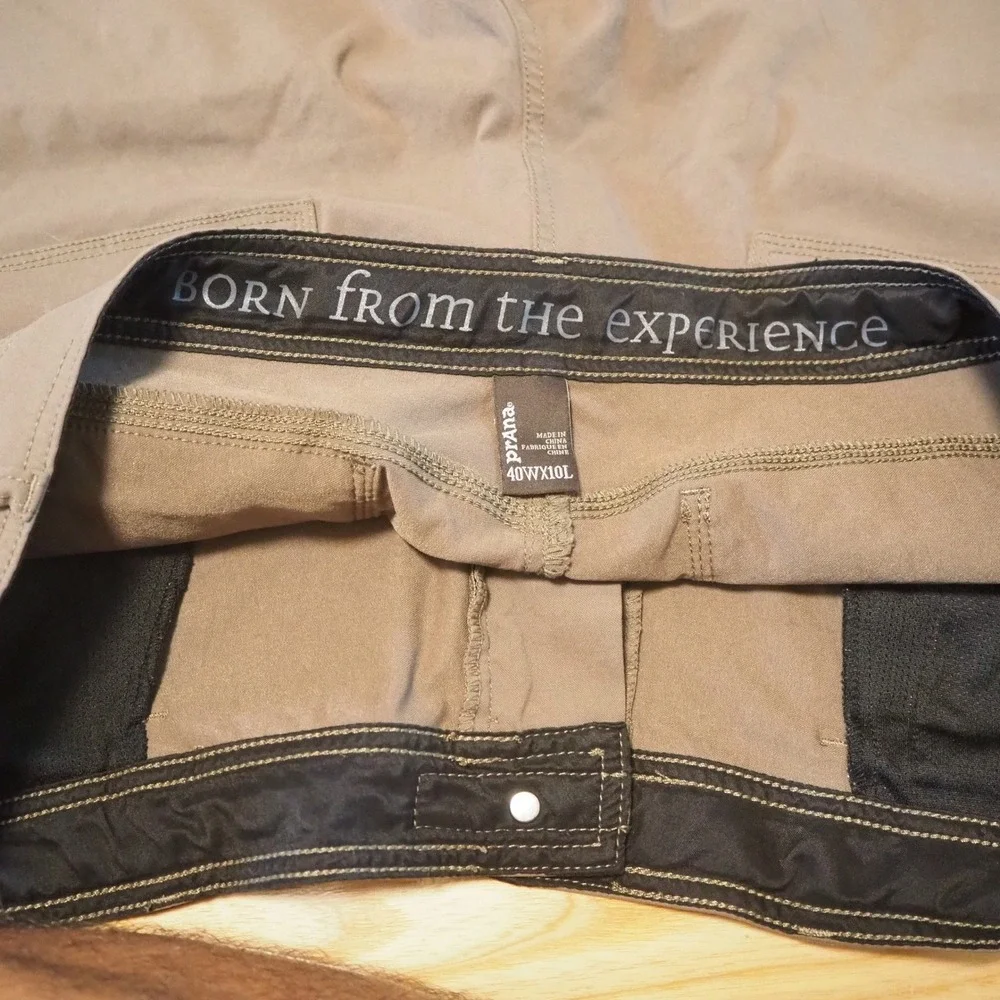 Prana Stretch Zion Cargo Shorts Men's 40x10 Olive Active Outdoor Hiking Fishing